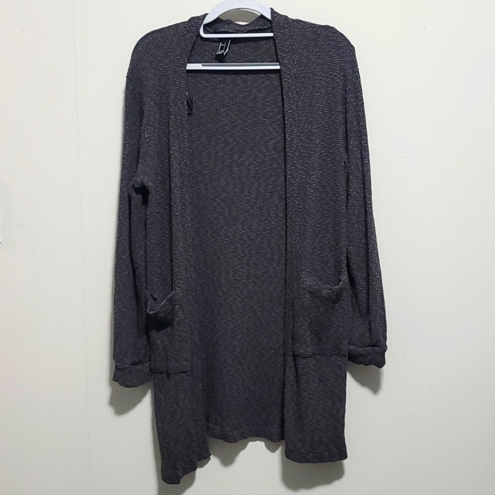 Dark Gray Cardigan with Pockets